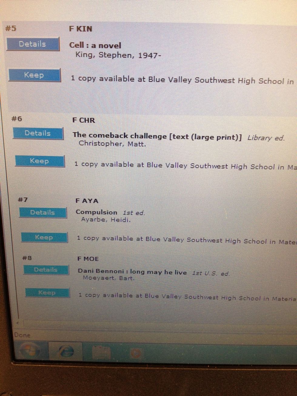 Choose a title and click on Details.