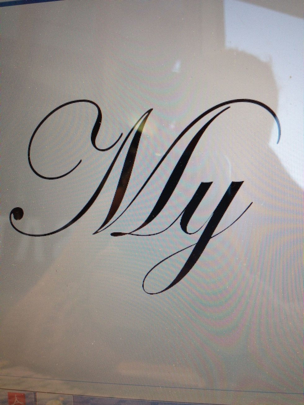 Choose any kind of character type you'd like. I've choosen for "Edwardian Script".