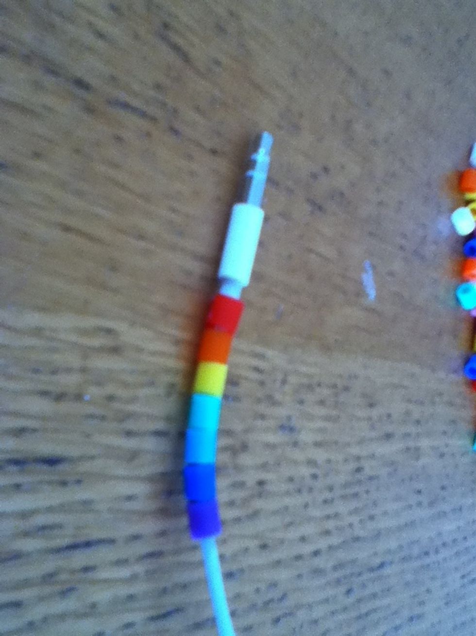 Choose any pattern and colours! I did a rainbow pattern.