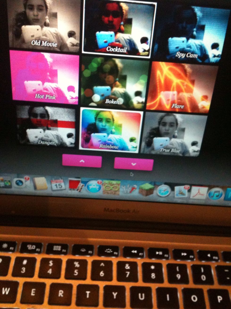 Choose effects. That's what adds the some cuteness if its a nice soft effect