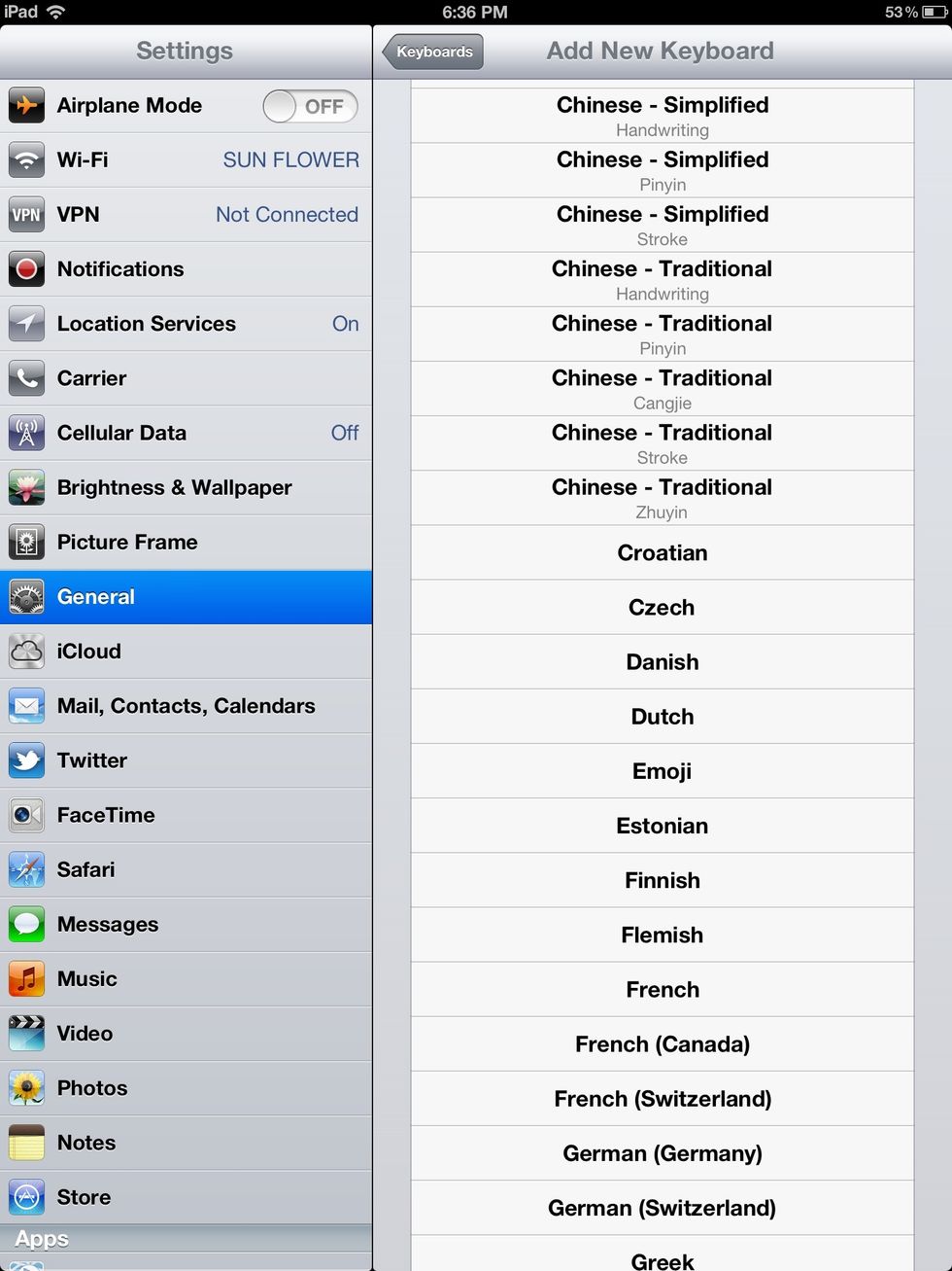 Choose EMOJI   ( Note: You can also choose a language keyboard to type in other languages.\ud83d\ude09)