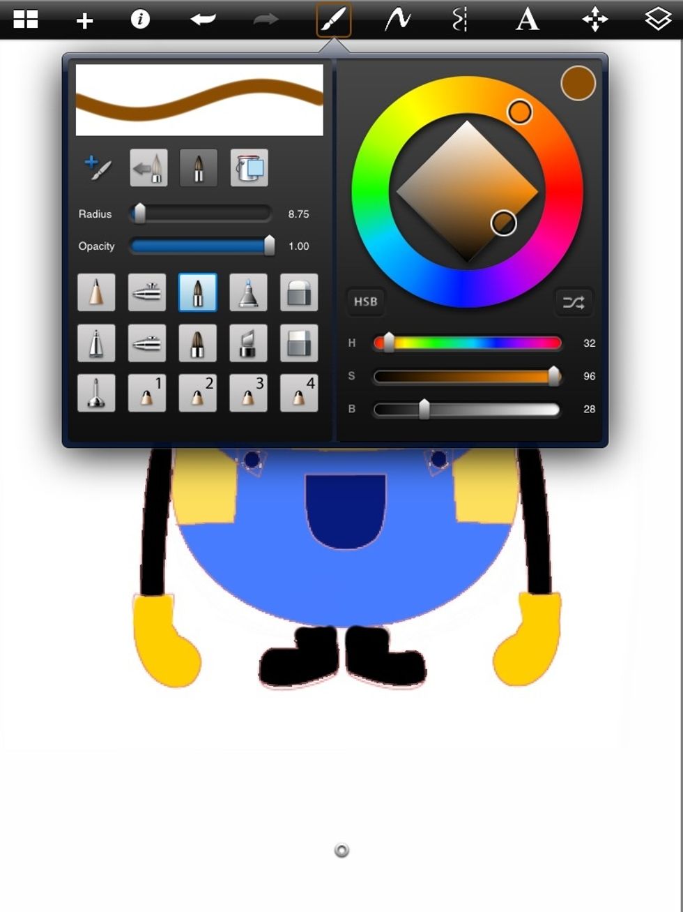 choose hair color (if you want hair)