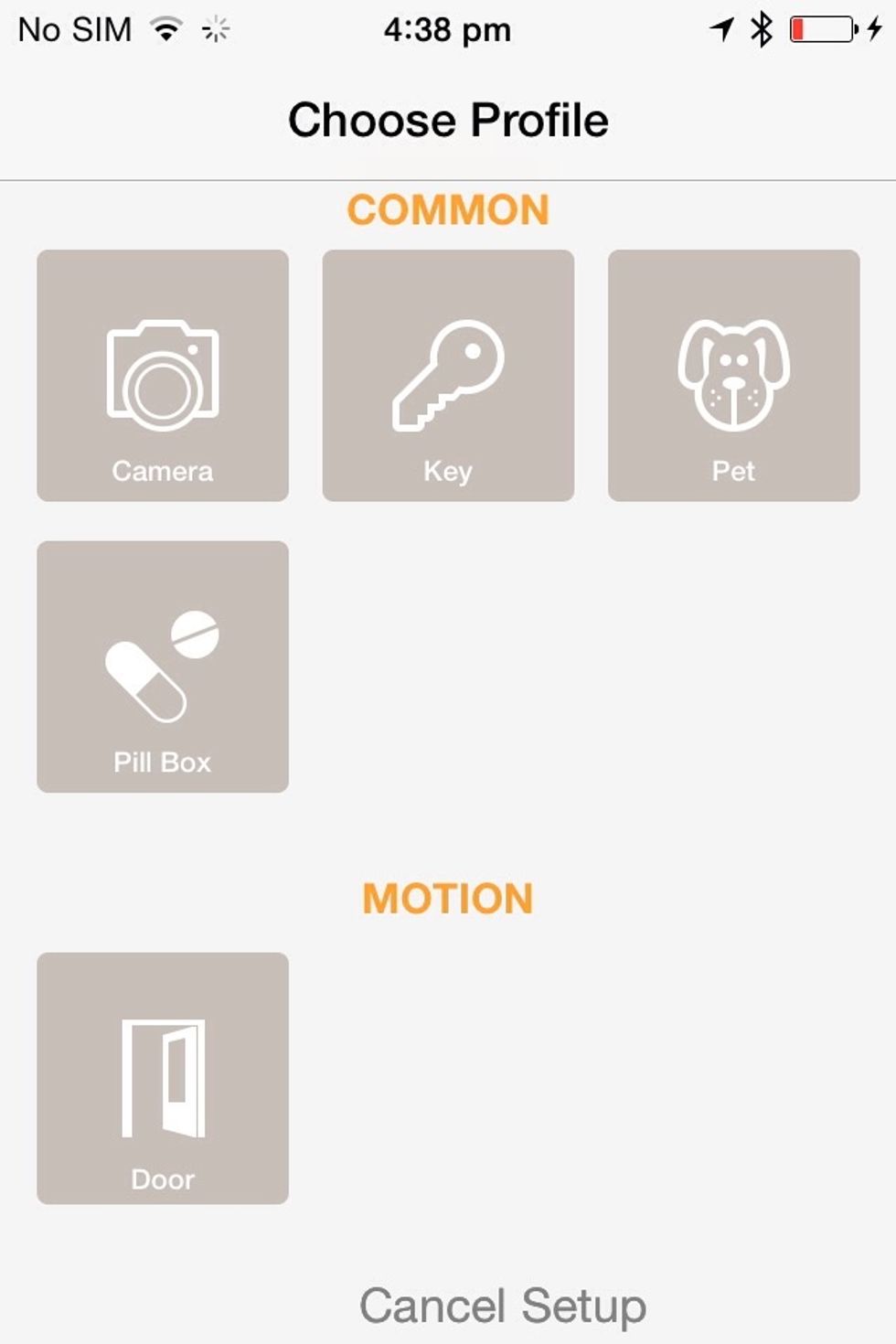 Choose Keychain profile from 'Choose Profile ' screen.