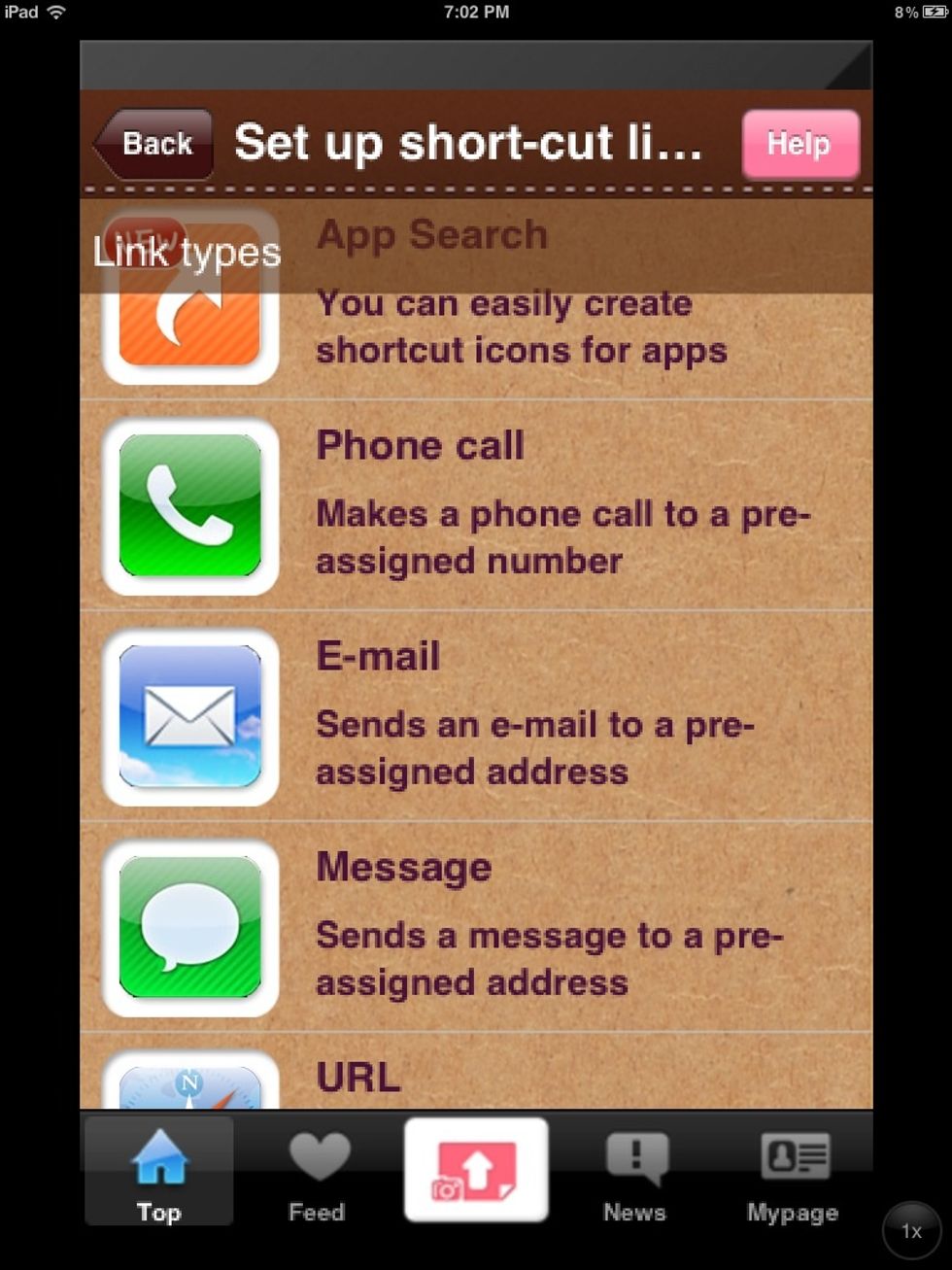 Choose option. (I chose app search)