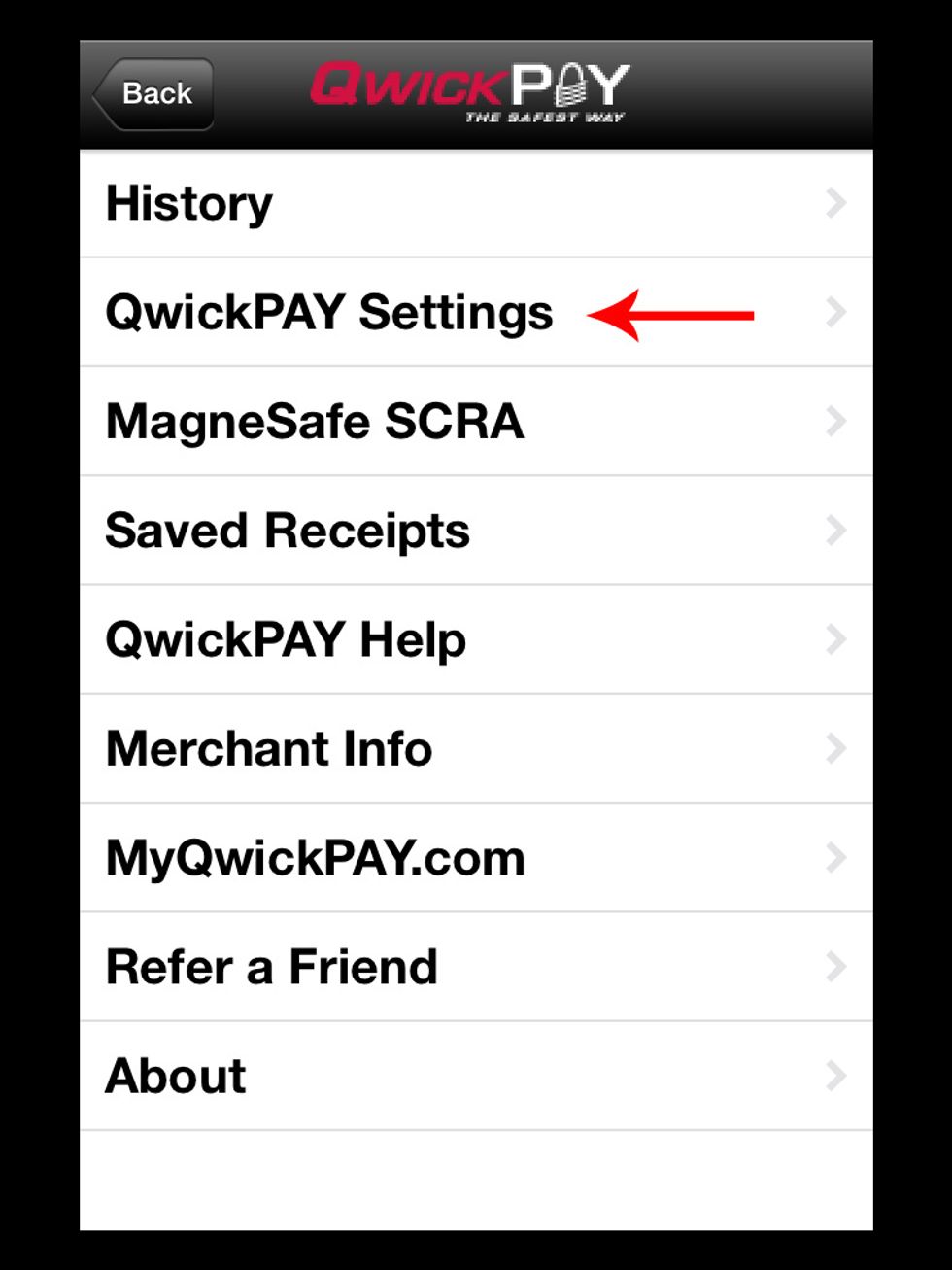 Choose QwickPAY Settings.
