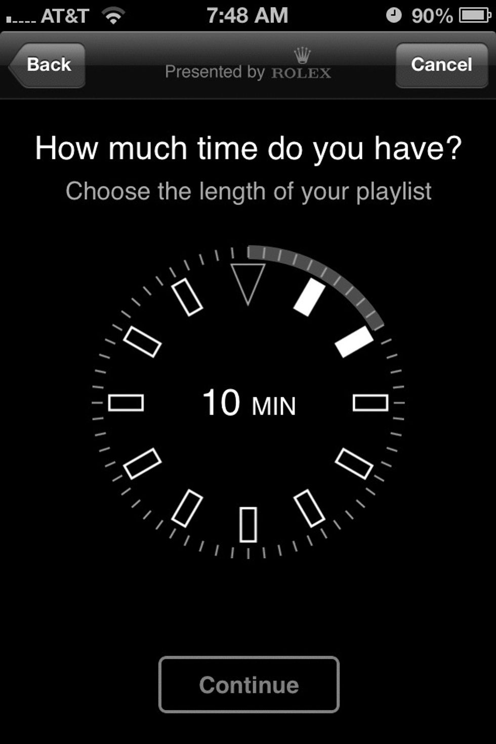 Choose the amount of time you have to watch the video. (How long does it take you to brush your teeth, put on your makeup, fix your hair...?)