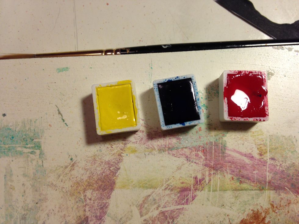 choose the colours for these project i used magenta, cyan and yellow.