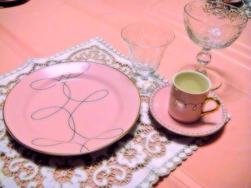 Choose the dishes around the menu you created. For example: if guests will have berries with whipped cream they will need a nice bawl better then a plate and so