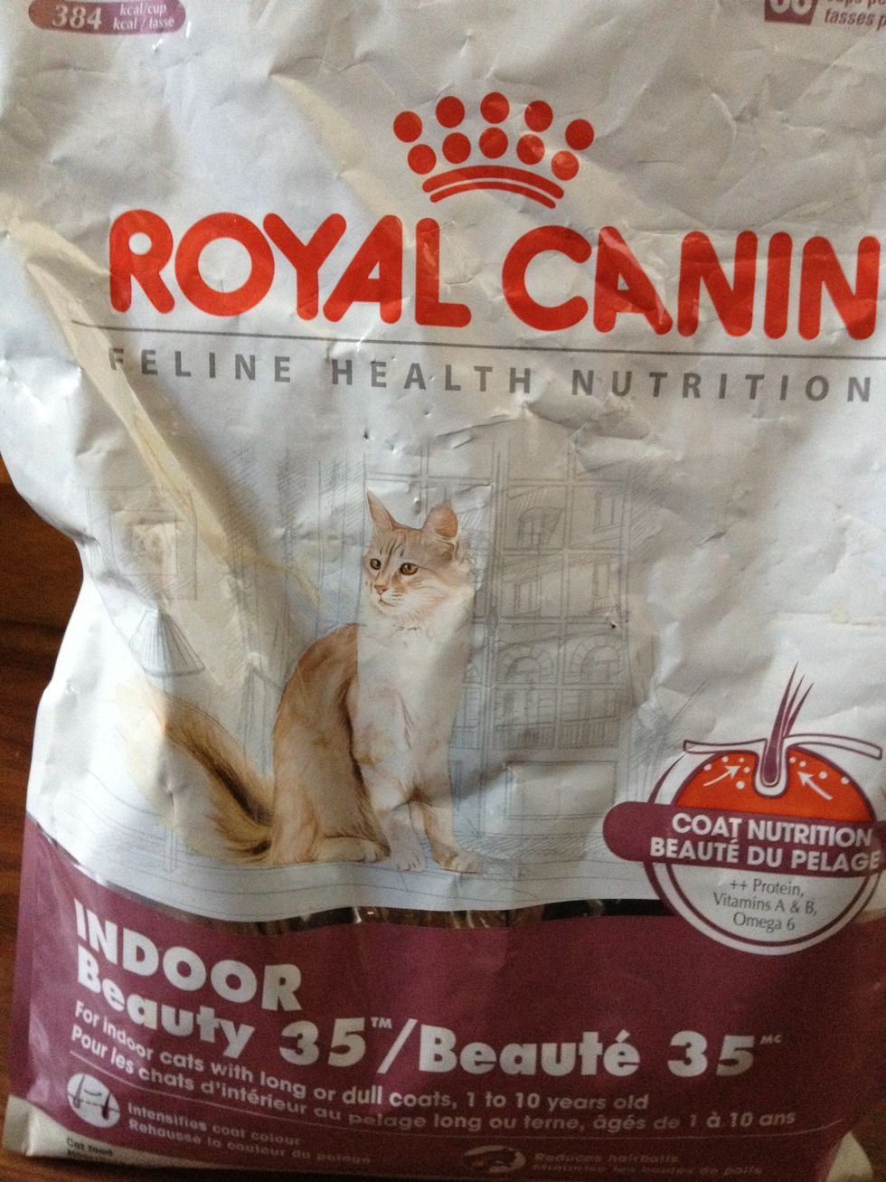 Choose the food thats right go your cat, I use royal canin indoor beauty as my cat is a long hair indoor cat and this helps with shedding and hair balls.