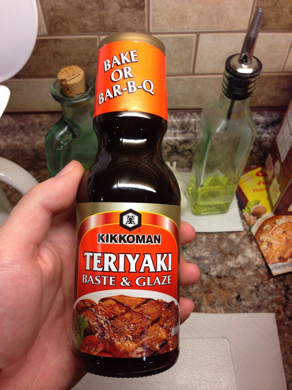 Choose the teriyaki sauce you'd like to use. Kikkoman is my favorite