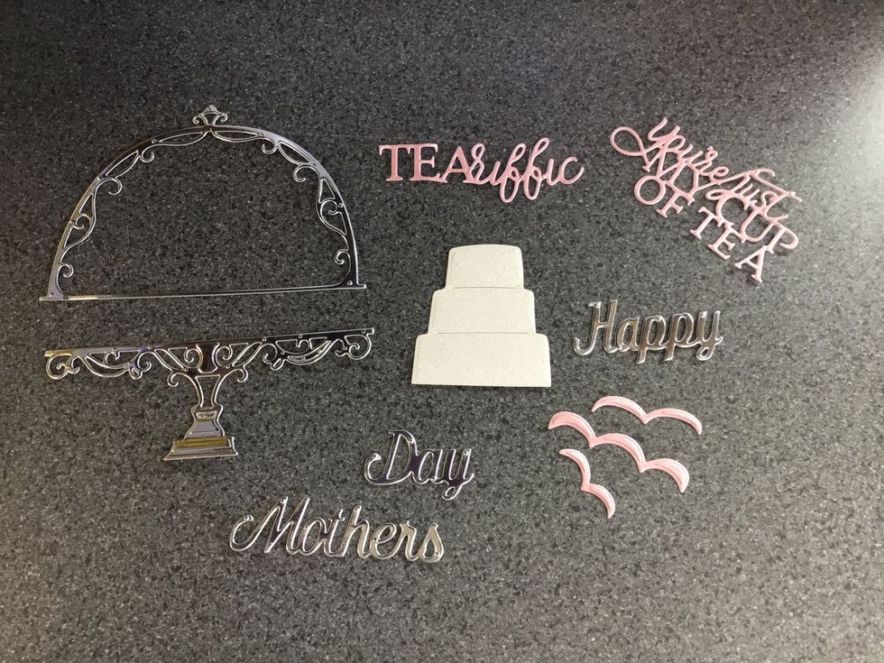 Choose your dies and cut from card.