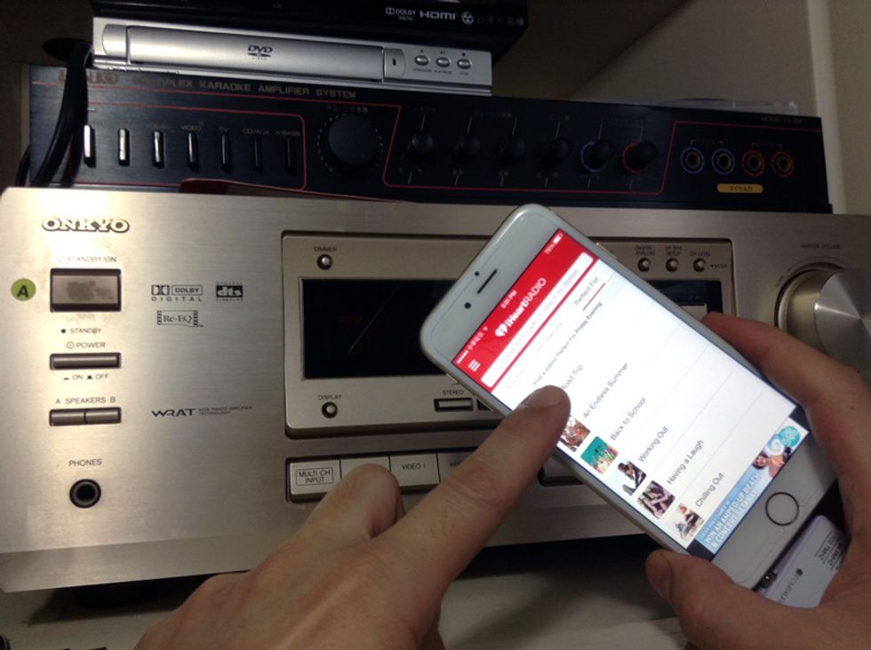 choose your favorite song from your streaming APP.