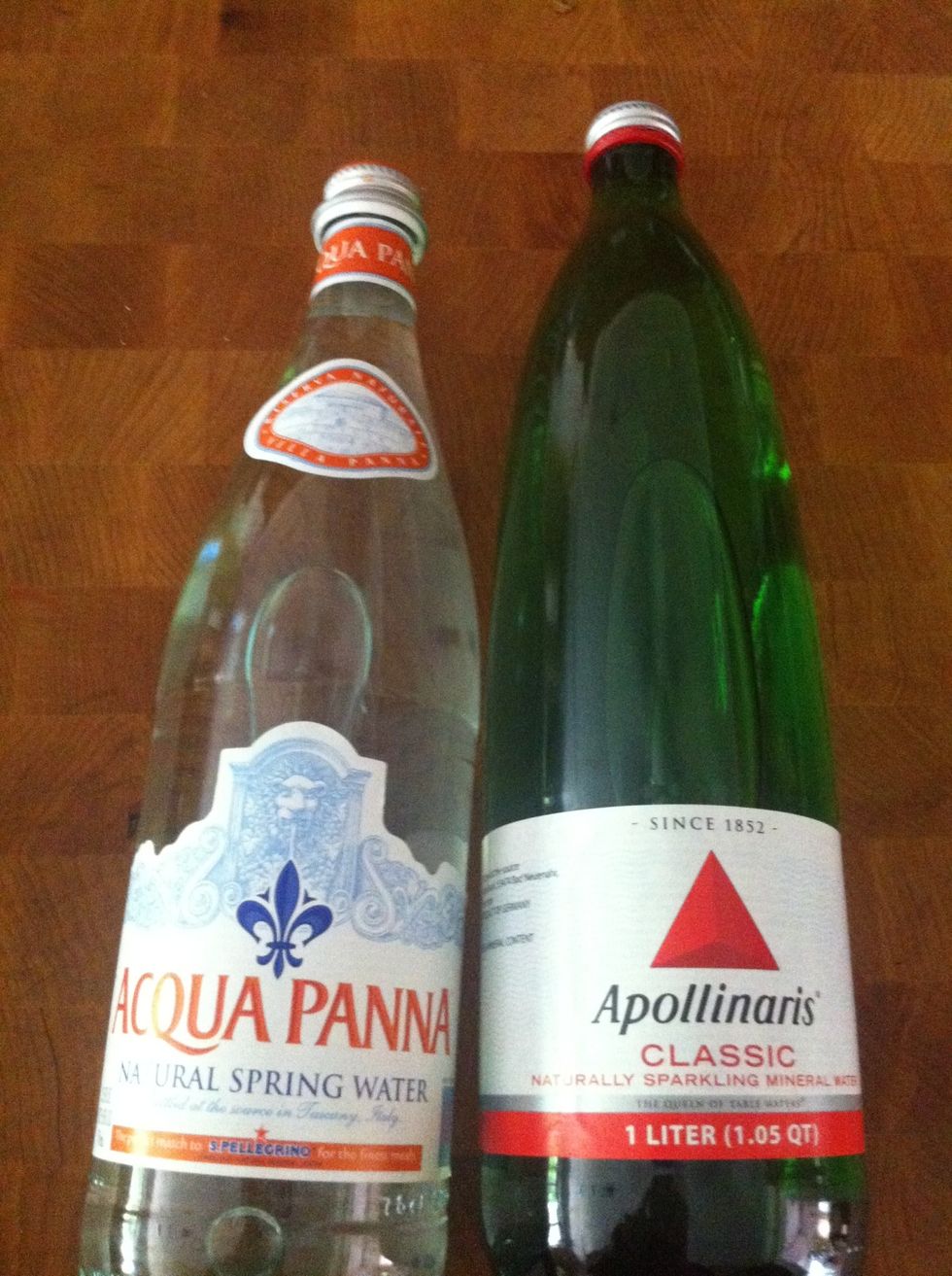 Choose your favorite still or carbonated water.