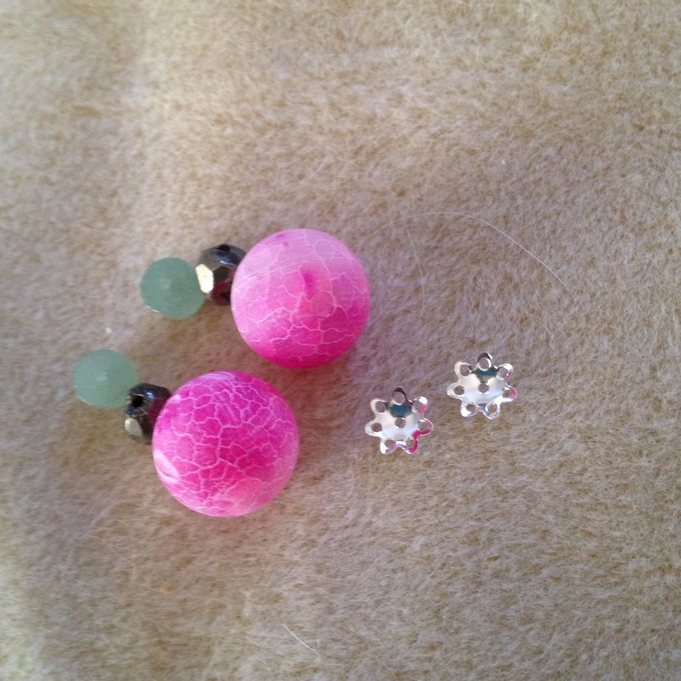 Choose your gemstones - I ran out off quartz so replaced with fools gold.