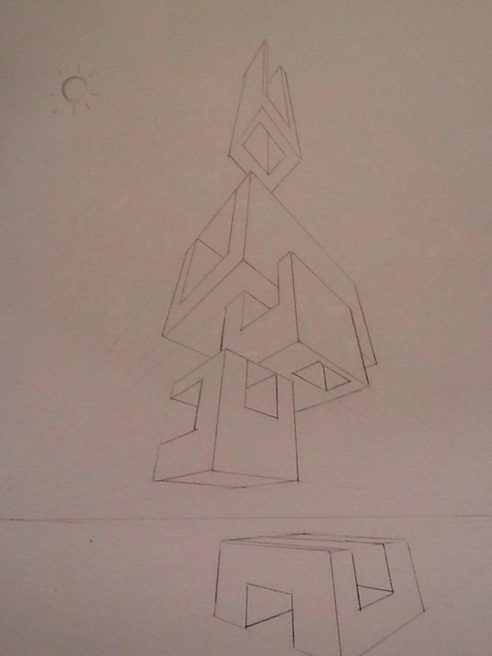 Choose your light source. It should be the same for the entire composition.
