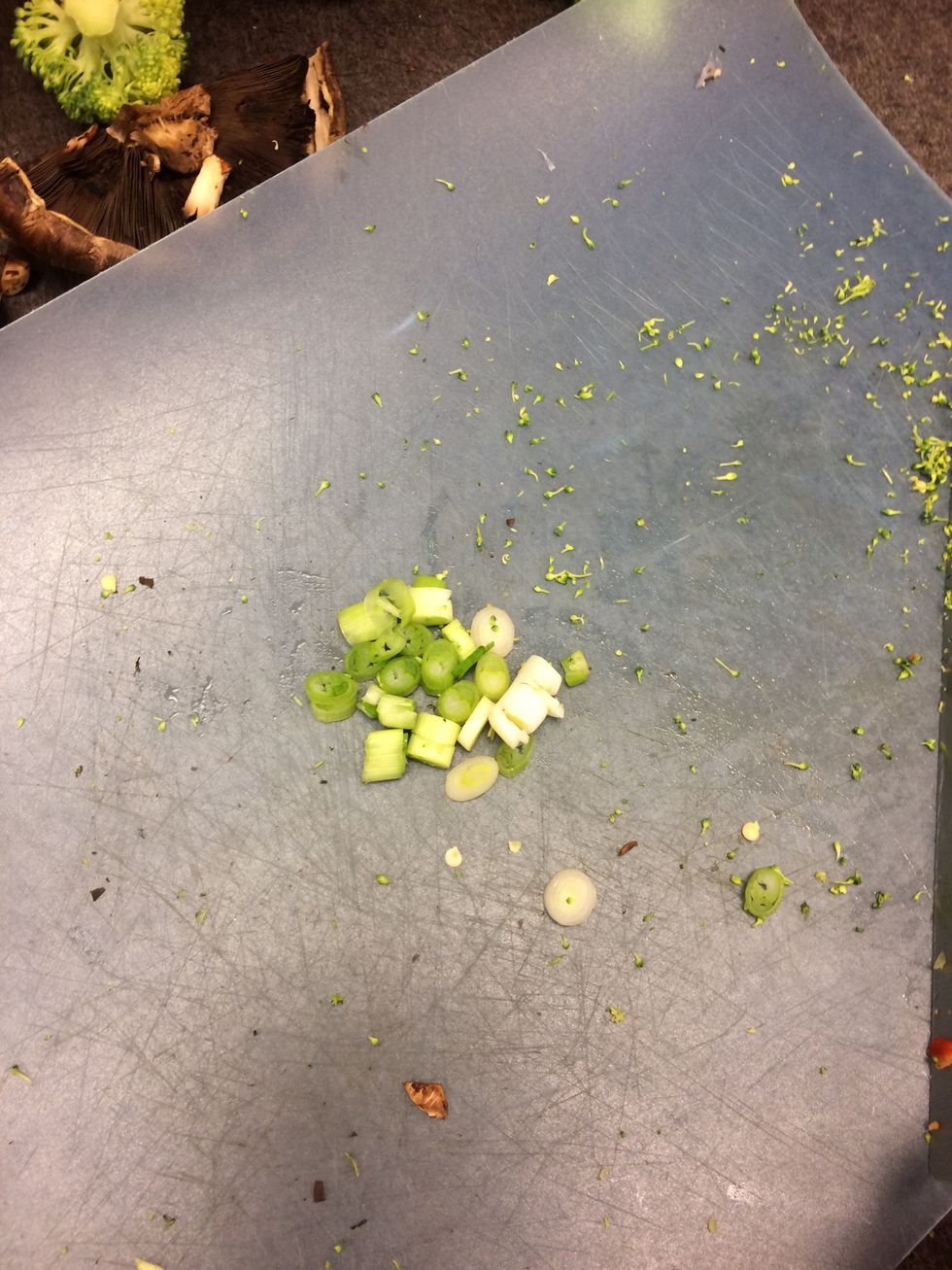 Chop 1 green onion