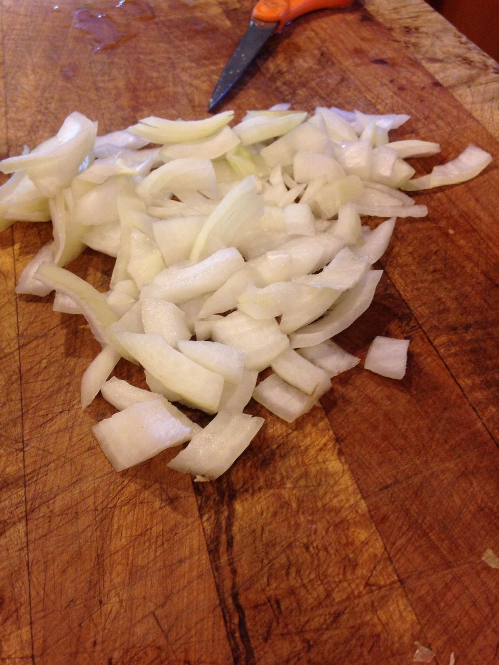 Chop 1 large onion :)