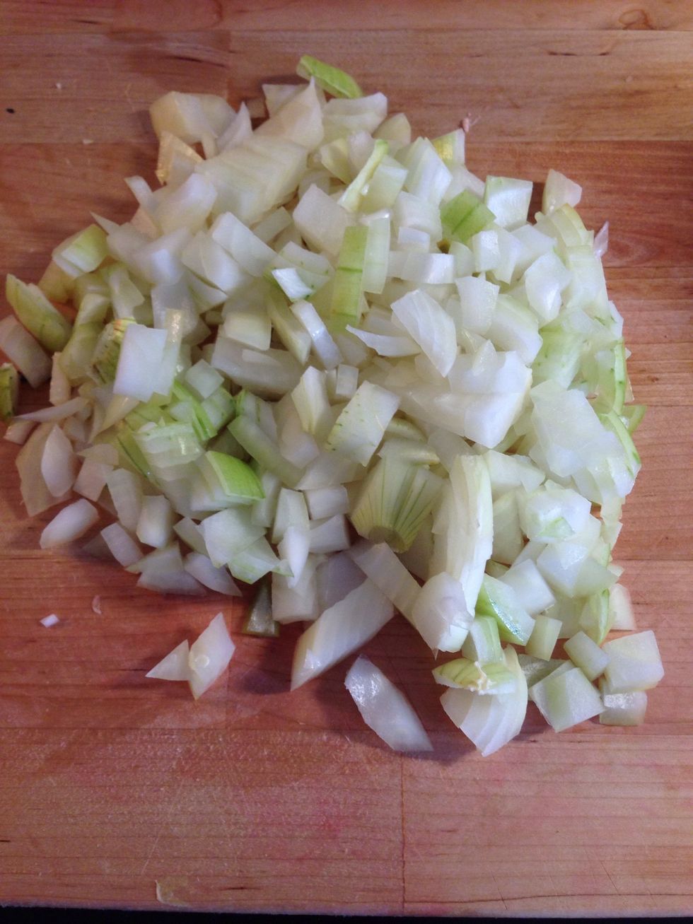 Chop 1 onion
