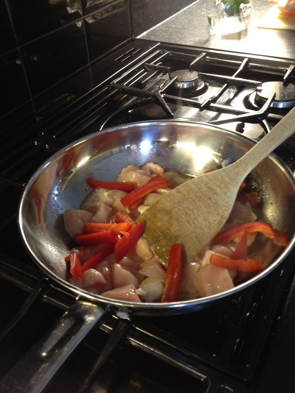 Chop and add Red Pepper