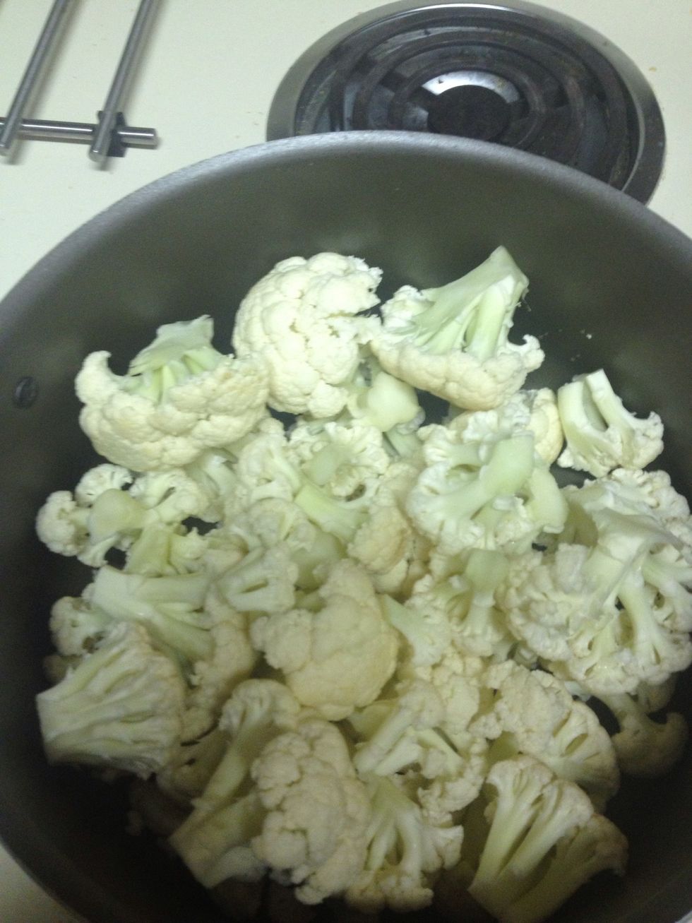 Chop and put into pot.