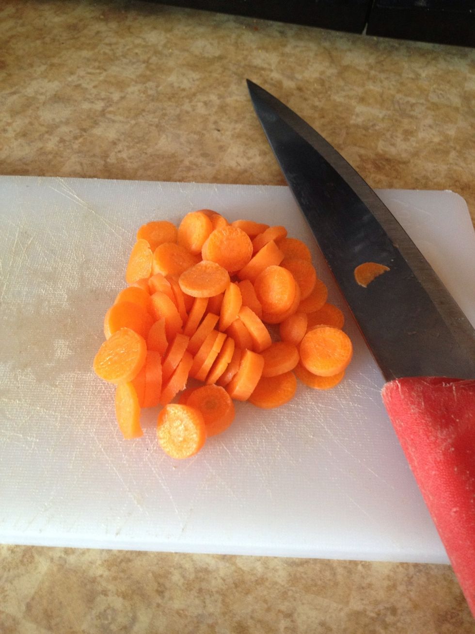 Chop carrots