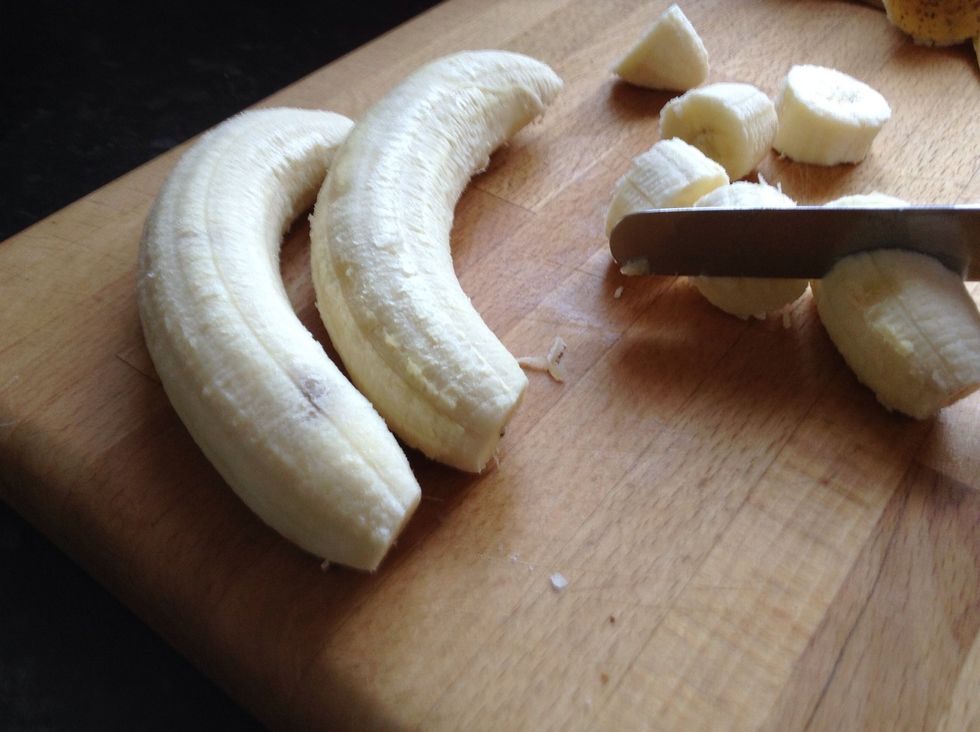 Chop, chop, chop, chop chopping! Slice them up into nice bite-sized chunks.