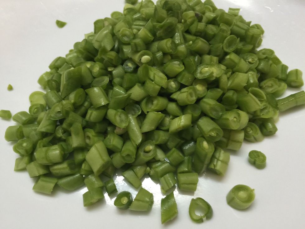 Chop French beans