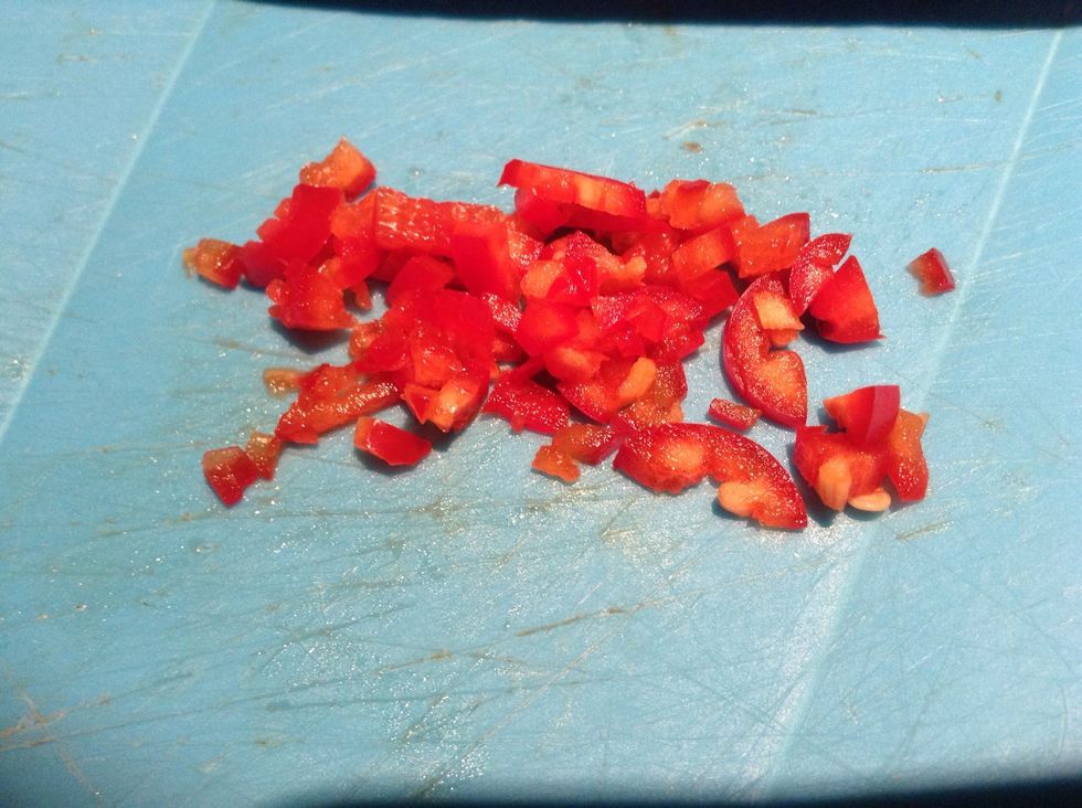 Chop fresh chilli amount subject to your taste