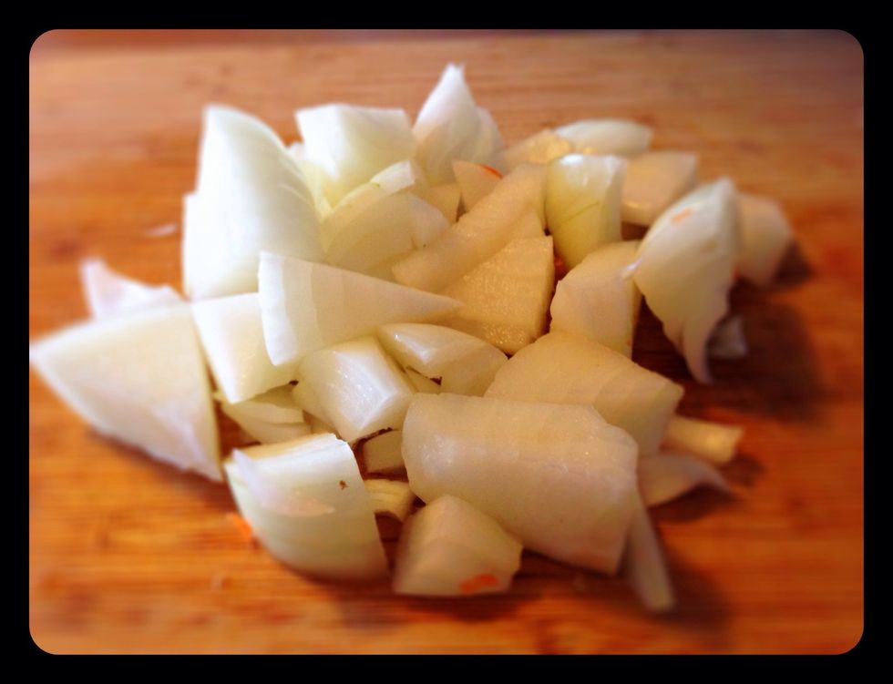 Chop into large slices.