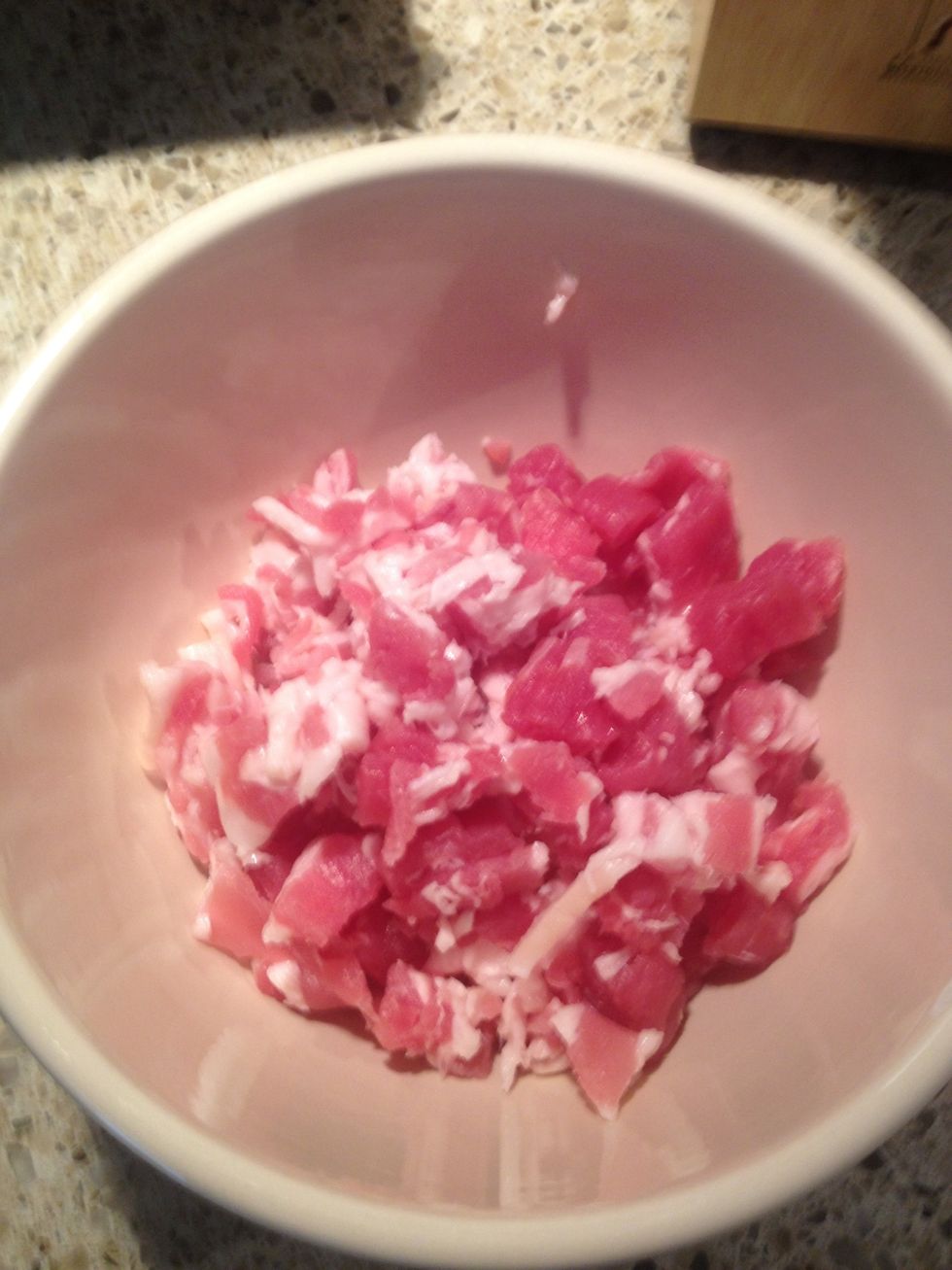 Chop into small pieces.