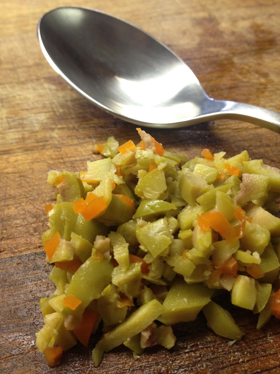 Chop into small pieces