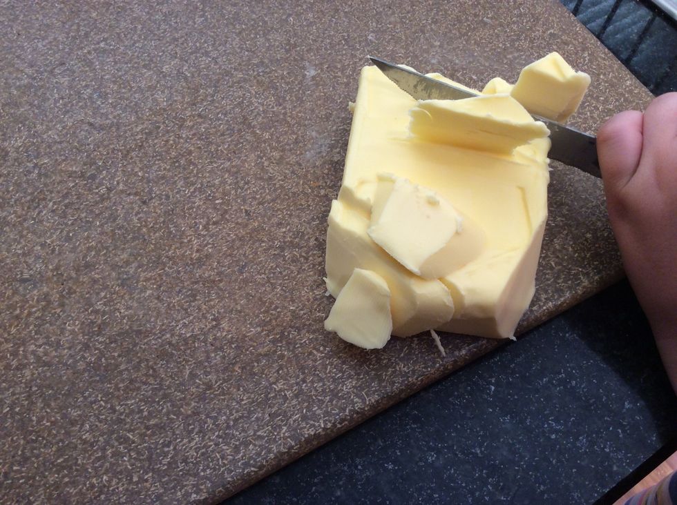 Chop it up so it is easier to beat later