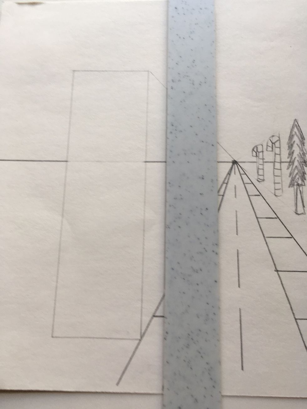 "Chop off" the side of your building.