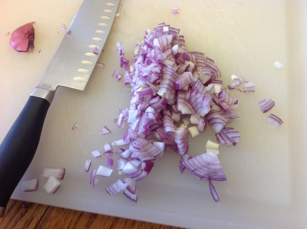 Chop one onion