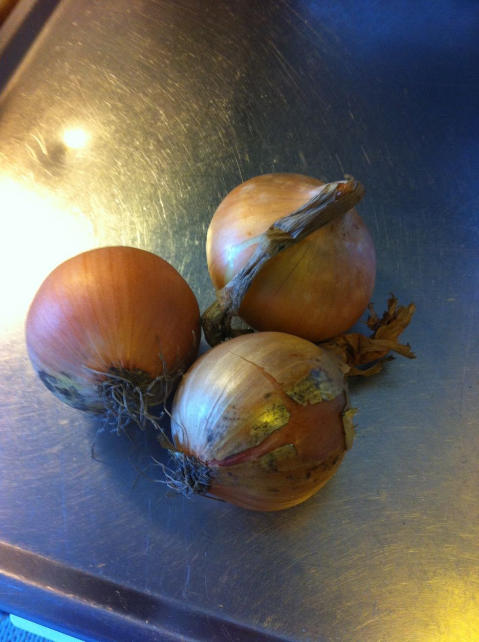 Chop onions into small pieces