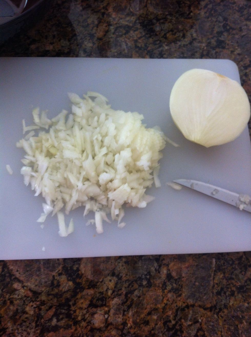 Chop onions. Like in the picture.