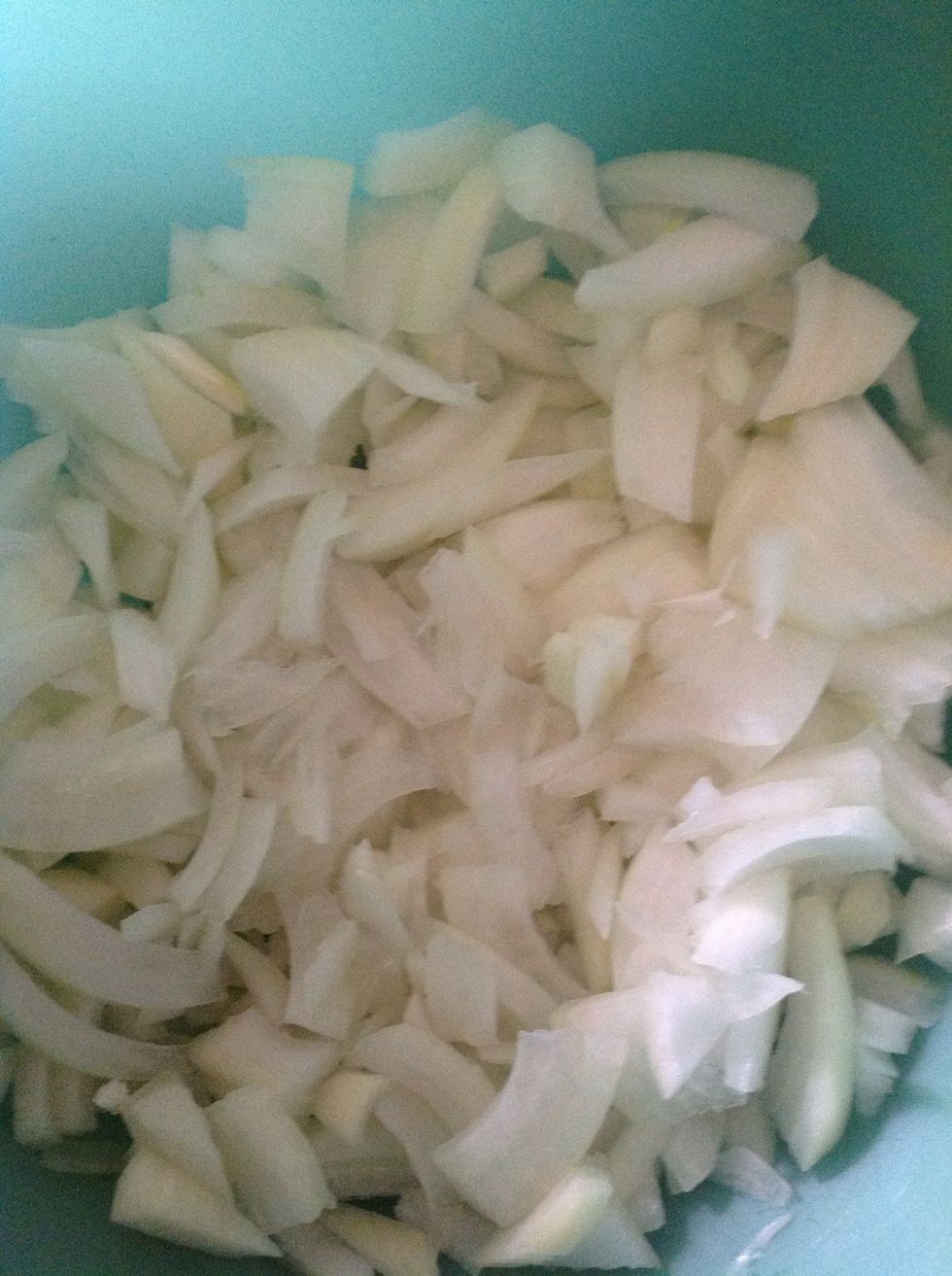 Chop onions, not too finely