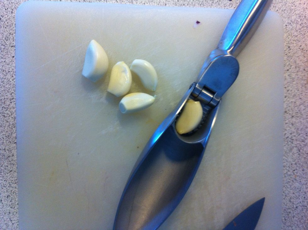 Chop or crush the garlic