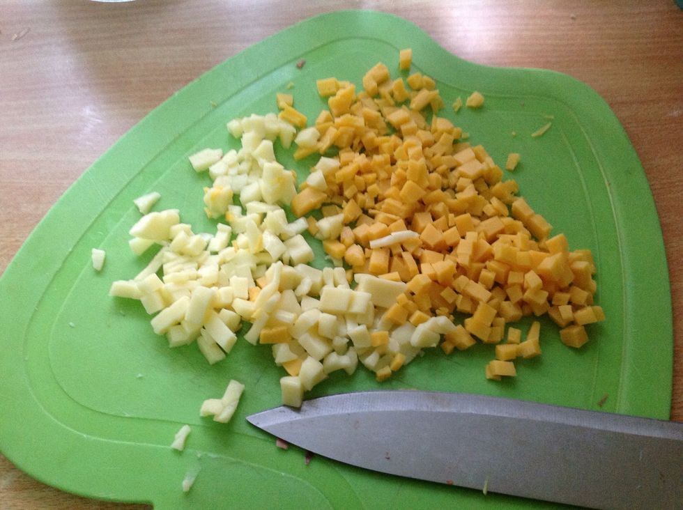 Chop or grate cheese