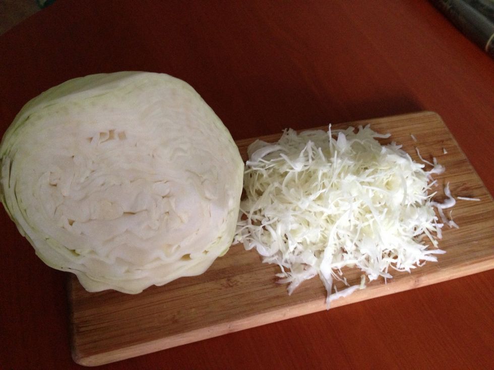 Chop or grate the cabbage
