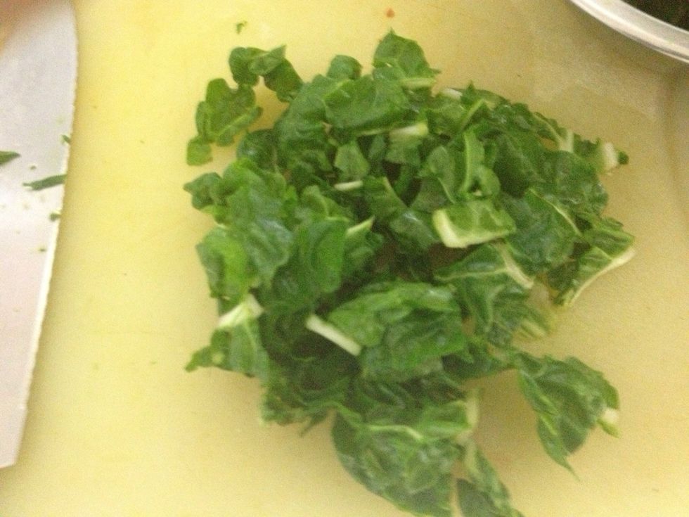 Chop or slice the your roll.