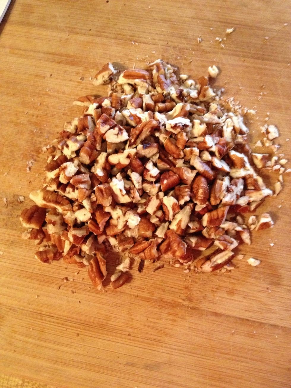 Chop pecans