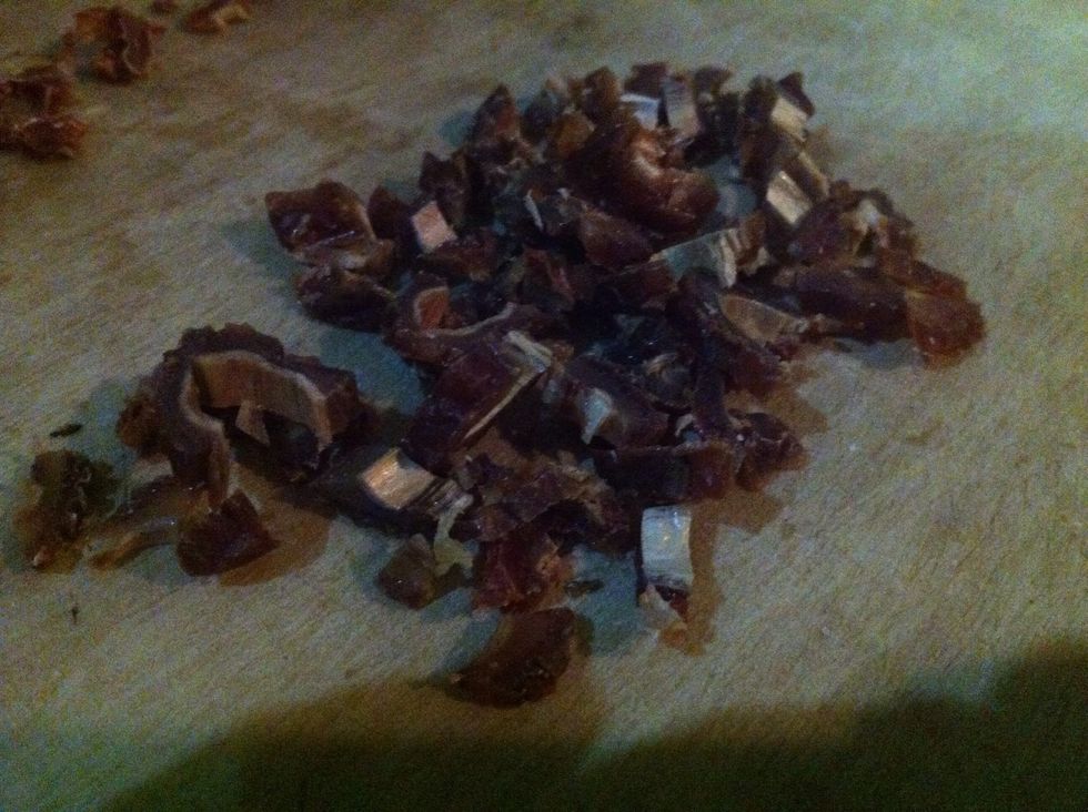 chop some dried dates