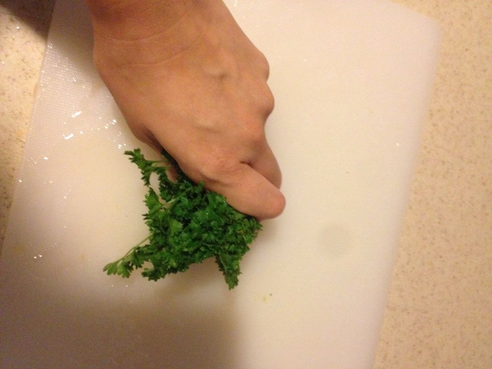 Chop some parsley