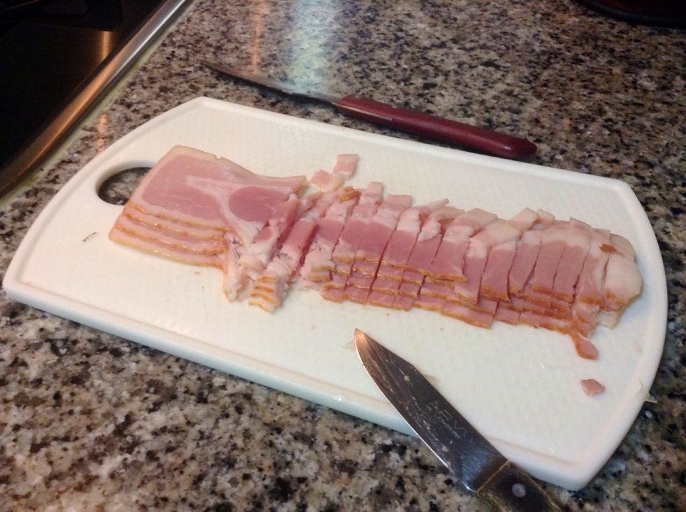 Chop the bacon