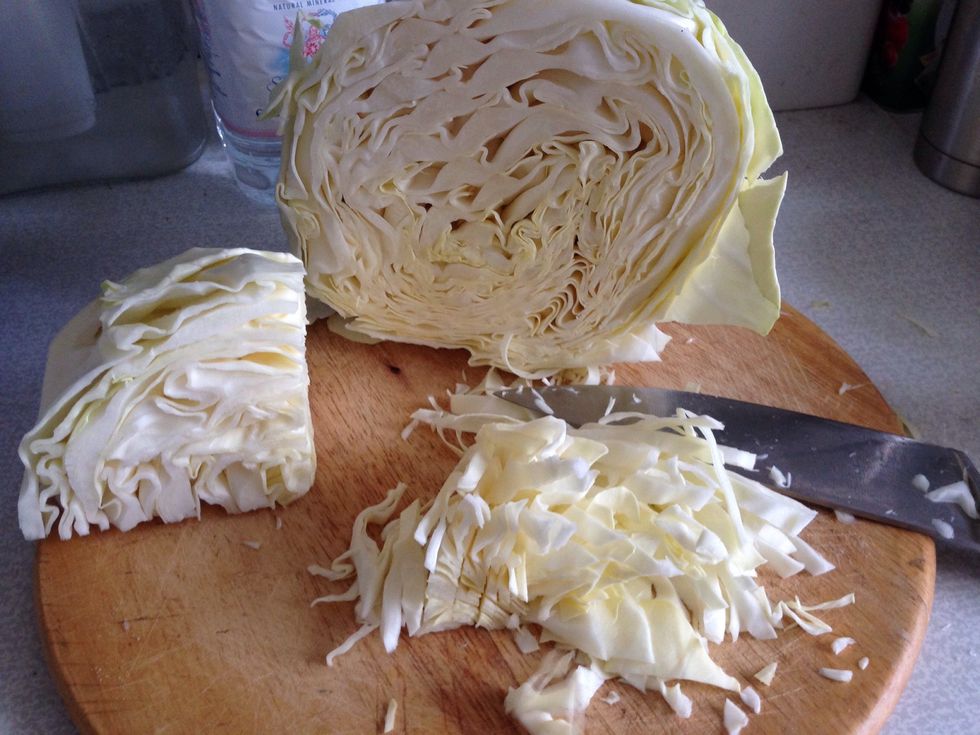 Chop the cabbage
