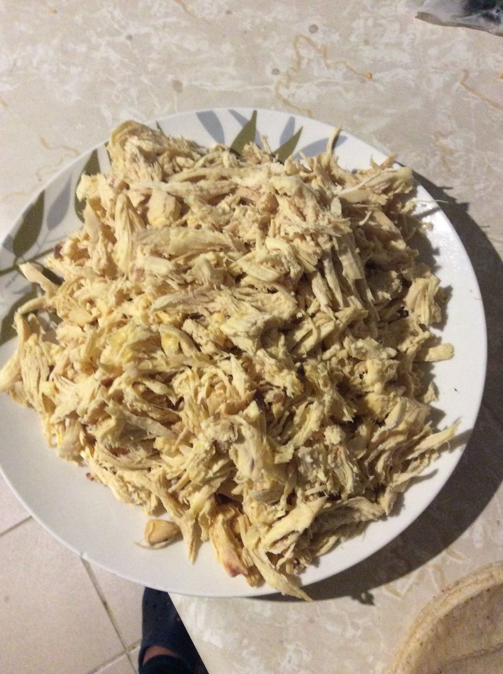 Chop the chicken breasts
