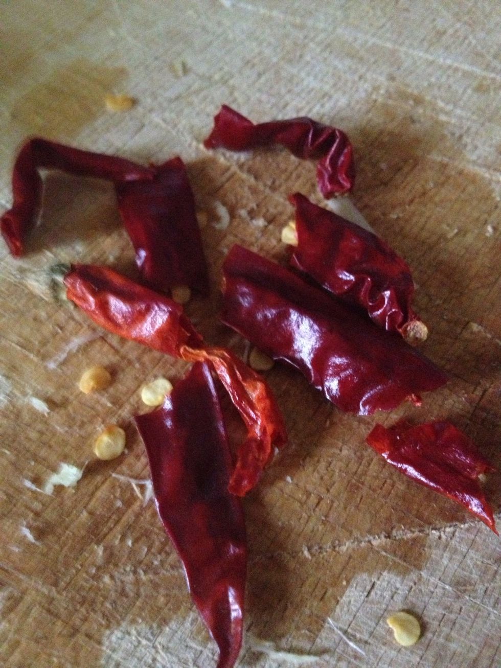Chop the chillies. I love chillies and would probably put in at least one more in retrospect.