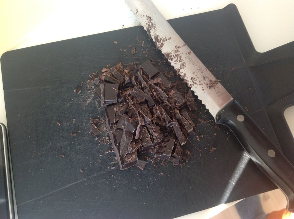 Chop the chocolate