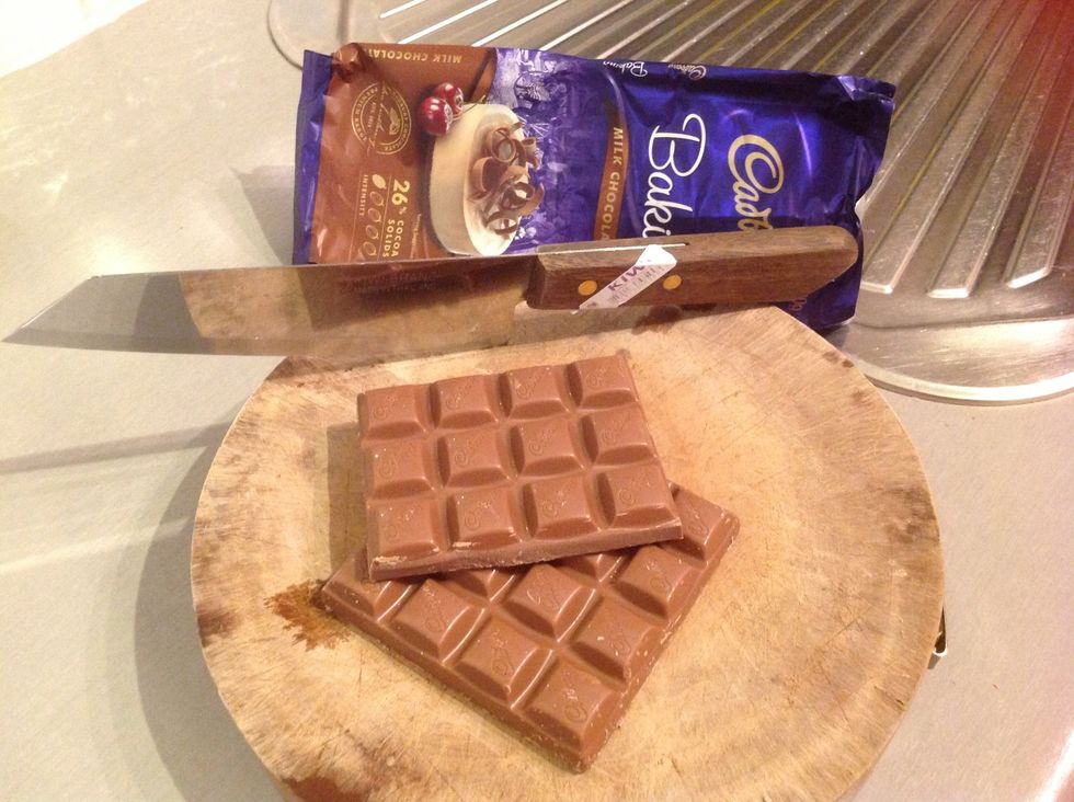 Chop the chocolates in chunky pieces
